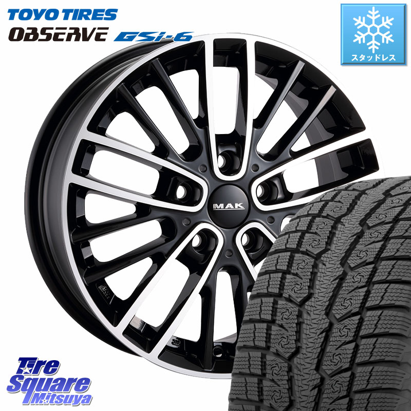 TOYO OBSERVE GSi-6 Gsi6 2024年～2025年製 スタッドレス ミツヤ 225/60R17 阿部商会 MAK CHELSE ホイール 17インチ 17 X 7.5J(MINI U25) +42 5穴 112 MINI ミニ カントリーマン U25※ホイール注文時は「TRIM」種別を必ずお知らせください