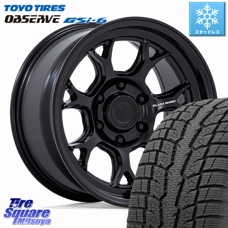 TOYO OBSERVE GSi-6 Gsi6 2024年～2025年製 スタッドレス ミツヤ 265/65R17BLACK RHINO ETOSHA ホイール 17インチ ブラックライノ 17X8.5J 20 6穴 139.7 GUN226ハイラックス 150系プラド トライトンGSR｜タイヤスクエアミツヤ