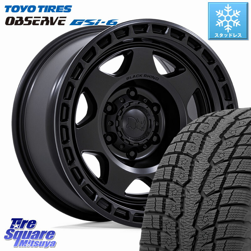 TOYO OBSERVE GSi-6 Gsi6 2024年～2025年製 スタッドレス ミツヤ 265/65R17 BLACK RHINO VOYAGER ホイール 17インチ ブラックライノ 17 X 8.5J +0 6穴 139.7