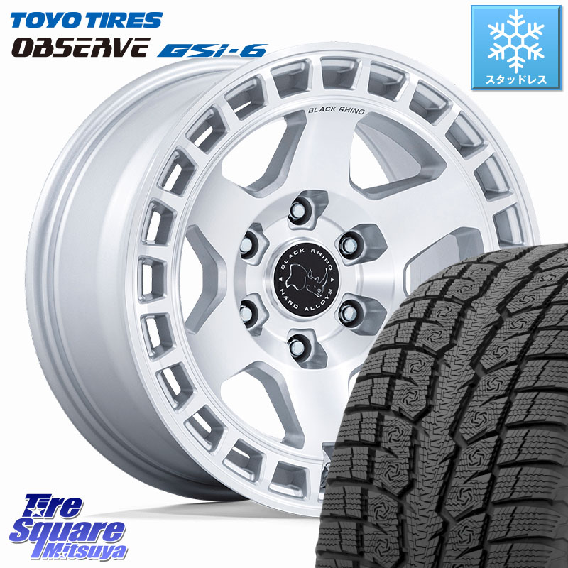 TOYO OBSERVE GSi-6 Gsi6 2024年～2025年製 スタッドレス ミツヤ 265/65R17 BLACK RHINO BAHARI バハリ ホイール 17インチ ブラックライノ 17 X 8.5J +25 6穴 139.7 150系ランドクルーザープラド トライトンGSR