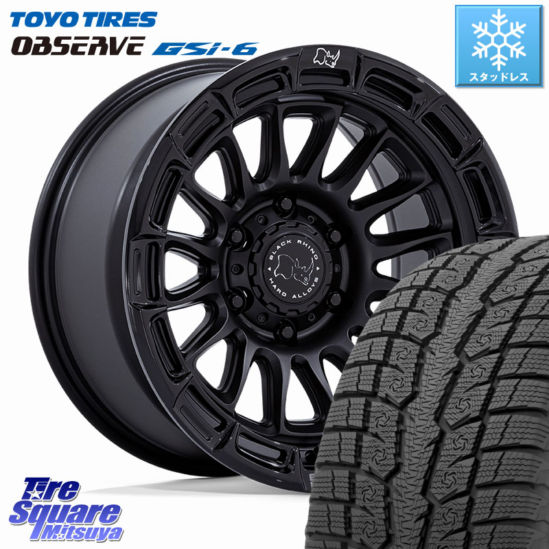 TOYO OBSERVE GSi-6 Gsi6 2024年～2025年製 スタッドレス ミツヤ 265/65R17 BLACK RHINO RIVAL ライバル ホイール 17インチ ブラックライノ 17 X 8.5J +10 6穴 139.7