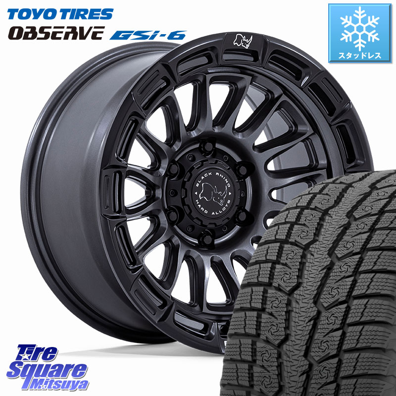 TOYO OBSERVE GSi-6 Gsi6 2024年～2025年製 スタッドレス ミツヤ 265/65R17 BLACK RHINO RIVAL ライバル ホイール 17インチ ブラックライノ 17 X 8.5J +10 6穴 139.7
