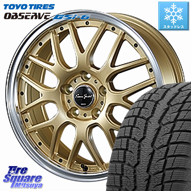 TOYO OBSERVE GSi-6 Gsi6 2024年～2025年製 スタッドレス ミツヤ 225/60R17BLEST EuroSport Type815 ホイール 17インチ 17X7.0J 48 5穴 100｜タイヤスクエアミツヤ