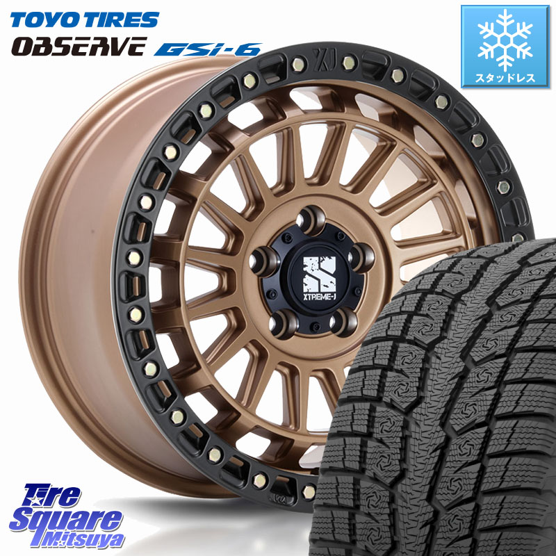 TOYO OBSERVE GSi-6 Gsi6 2024年～2025年製 スタッドレス ミツヤ 225/60R17 MLJ XJ08 XTREME-J ホイール 17インチ 17 X 7.5J +42 5穴 114.3 30系アルファード 30系ヴェルファイア デリカD:5 SL系フォレスター