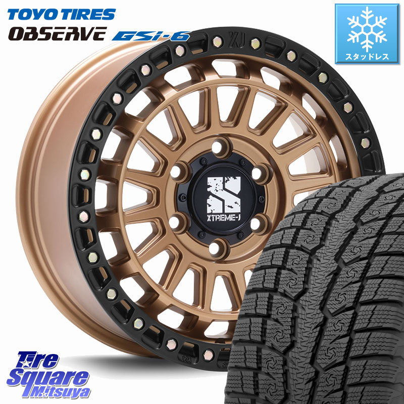 TOYO OBSERVE GSi-6 Gsi6 2024年～2025年製 スタッドレス ミツヤ 265/65R17MLJ XJ08 XTREME-J ホイール 17インチ 17X8.0J 20 6穴 139.7 GUN226ハイラックス 150系プラド ランクル[FJ] トライトンGSR GUN125ハイラックス Tacoma ハイラックス HILUX ハイラックス サーフ｜タイヤスクエアミツヤ