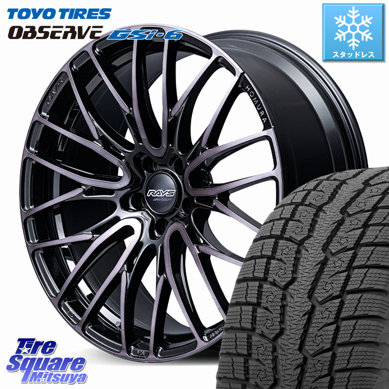 TOYO OBSERVE GSi-6 Gsi6 2024年製～ スタッドレス ミツヤ 235/65R18 RAYS 【欠品次回7~8月】 HOMURA 2x10BD BLACK CLEAR EDITION ホイール 18インチ 18 X 8.0J +38 5穴 114.3