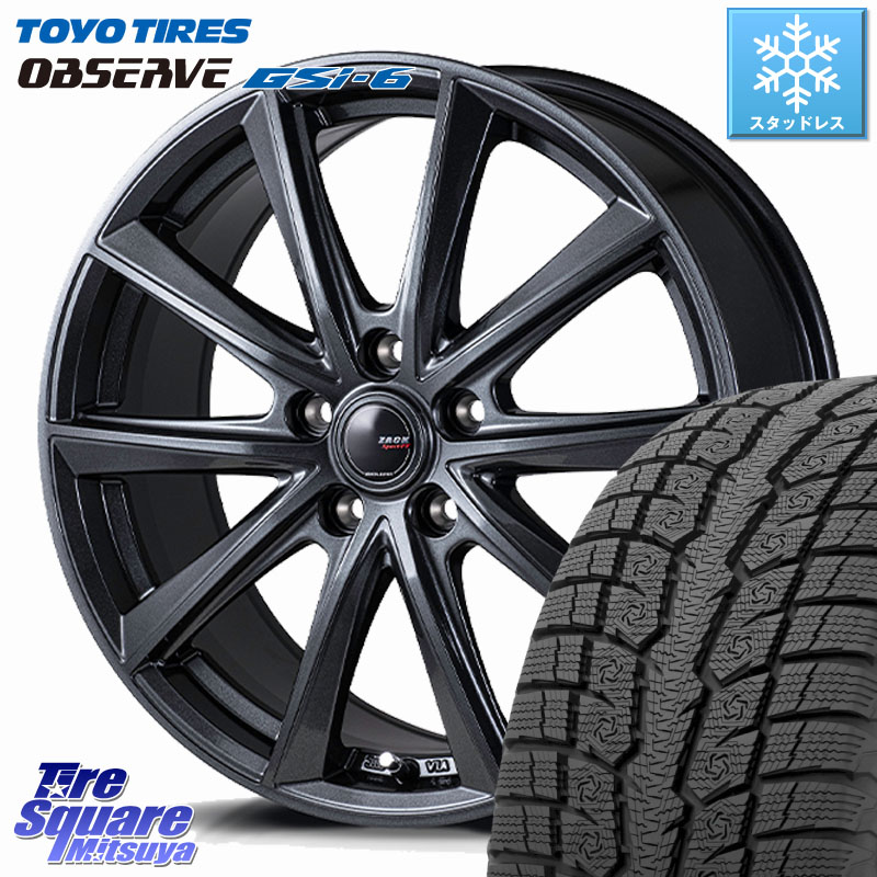 TOYO OBSERVE GSi-6 Gsi6 2024年～2025年製 スタッドレス ミツヤ 225/60R17 Japan三陽 ZACK Sport-FT ホイール 17インチ 17 X 7.0J +48 5穴 114.3 E52エルグランド ZR-V レヴォーグレイバック SL系フォレスター SK系フォレスター
