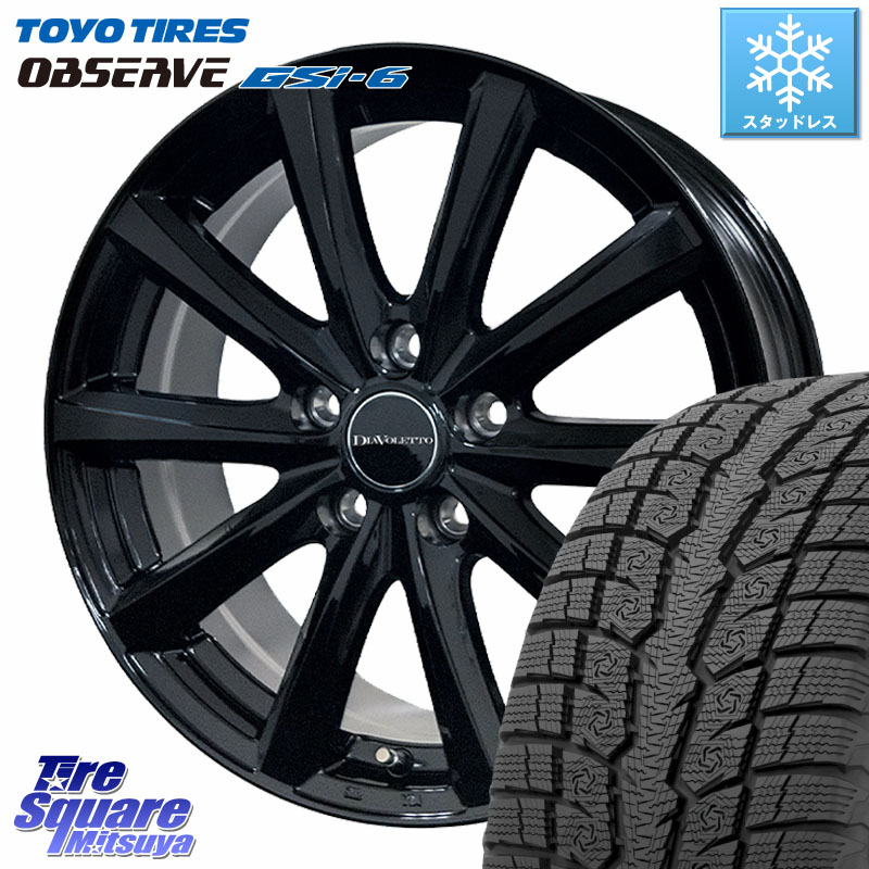 TOYO OBSERVE GSi-6 Gsi6 2024年～2025年製 スタッドレス ミツヤ 225/60R17 コスミック DIAVOLETTO D.TEN ホイール 17インチ 17 X 7.0J +39 5穴 114.3 30系アルファード 30系ヴェルファイア デリカD:5 SL系フォレスター