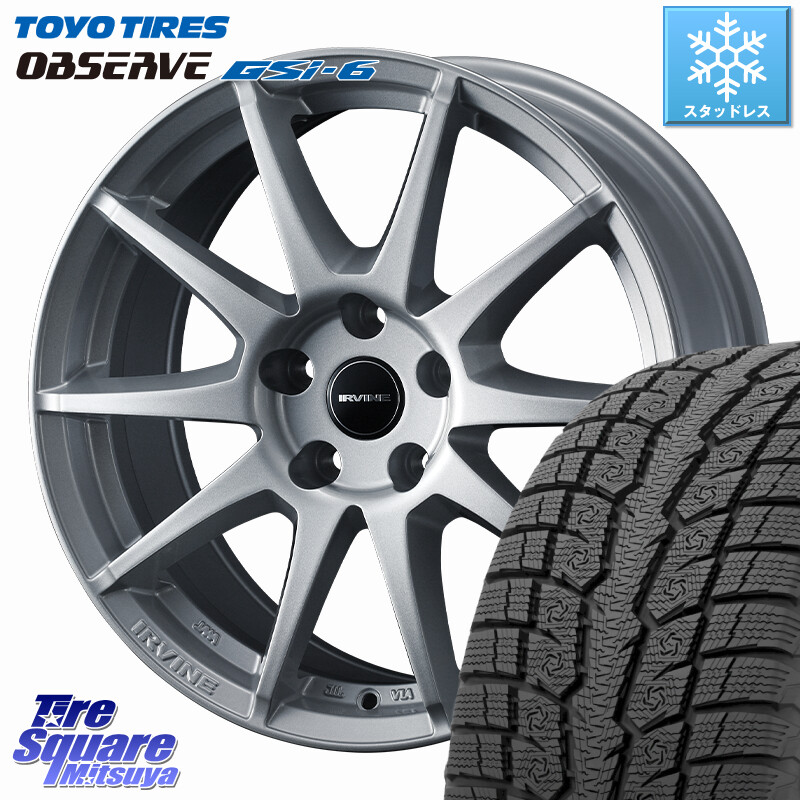 TOYO OBSERVE GSi-6 Gsi6 2024年製～ スタッドレス ミツヤ 235/65R18WEDS IRVINE S02 アーヴィンS02 輸入車専用ホイール 18インチ 18X8.0J(AUDI Q7 4MC) 27 5穴 112 アウディ Q7 4MC系｜タイヤスクエアミツヤ