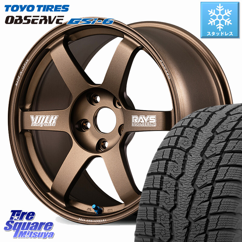 TOYO OBSERVE GSi-6 Gsi6 2024年製～ スタッドレス ミツヤ 235/65R18RAYS 【欠品次回3~4月】 VOLK RACING TE37 SAGA S-plus 30th MACHINING Ver ホイール 18インチ 18X8.5J 35 5穴 114.3 RX レクサス｜タイヤスクエアミツヤ 218,610円