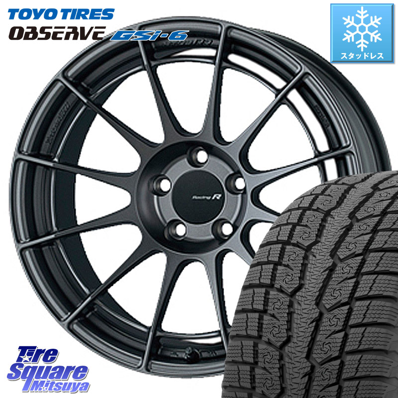 TOYO OBSERVE GSi-6 Gsi6 2024年～2025年製 スタッドレス ミツヤ 225/60R17 ENKEI エンケイ Racing Revolution NT03RR GM ホイール 17 X 7.0J +48 5穴 114.3 ZR-V レヴォーグレイバック SL系フォレスター SK系フォレスター