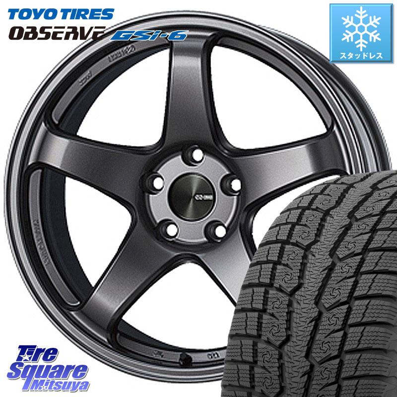 TOYO OBSERVE GSi-6 Gsi6 2024年製~ スタッドレス ミツヤ 235/65R18ENKEI エンケイ PerformanceLine PF05 DS 18インチ 18X7.5J 48 5穴 114.3 ムラーノ 日産|タイヤスクエアミツヤ