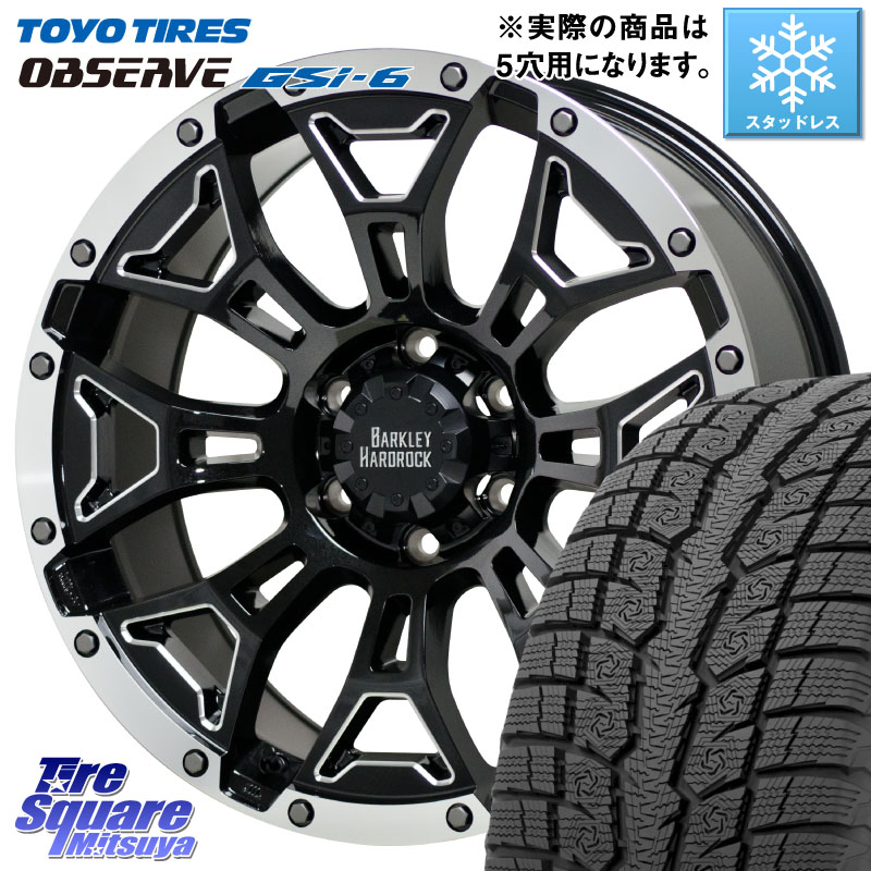 TOYO OBSERVE GSi-6 Gsi6 2024年～2025年製 スタッドレス ミツヤ 225/60R17 HotStuff BARKLEY HARDROCK ELBERT ハードロック エルバート ホイール 17インチ 17 X 7.0J +38 5穴 114.3 30系アルファード 30系ヴェルファイア デリカD:5 SL系フォレスター