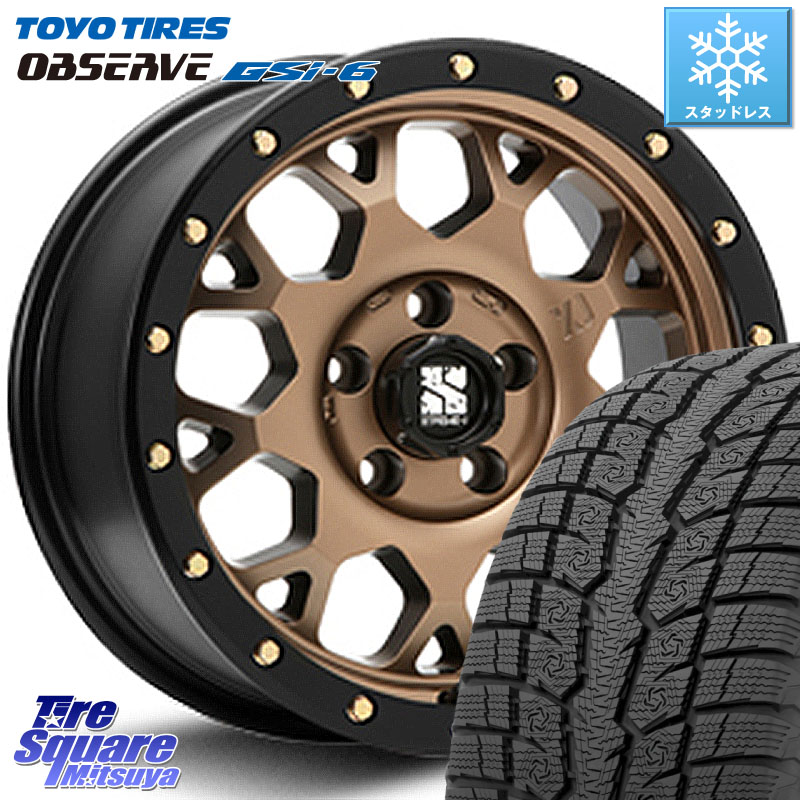 TOYO OBSERVE GSi-6 Gsi6 2024年～2025年製 スタッドレス ミツヤ 265/65R17MLJ XJ04 XTREME-J エクストリームJ マットブロンズ ホイール 17インチ 17X8.0J 20 6穴 139.7 GUN226ハイラックス 150系プラド ランクル[FJ] トライトンGSR GUN125ハイラックス Tacoma ハイラ｜タイヤスクエアミツヤ