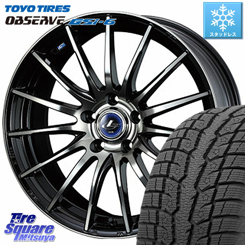 TOYO OBSERVE GSi-6 Gsi6 2024年製～ スタッドレス ミツヤ 235/65R18 WEDS 36281 レオニス Navia ナヴィア05 BPB ウェッズ ホイール 18インチ 18 X 8.0J +42 5穴 114.3