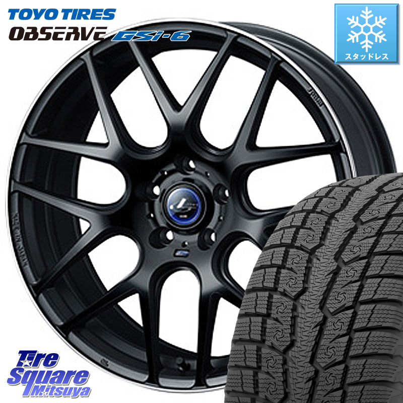 TOYO OBSERVE GSi-6 Gsi6 2024年製～ スタッドレス ミツヤ 235/65R18 WEDS レオニス Navia ナヴィア06 ウェッズ 37627 ホイール 18インチ 18 X 8.0J +42 5穴 114.3