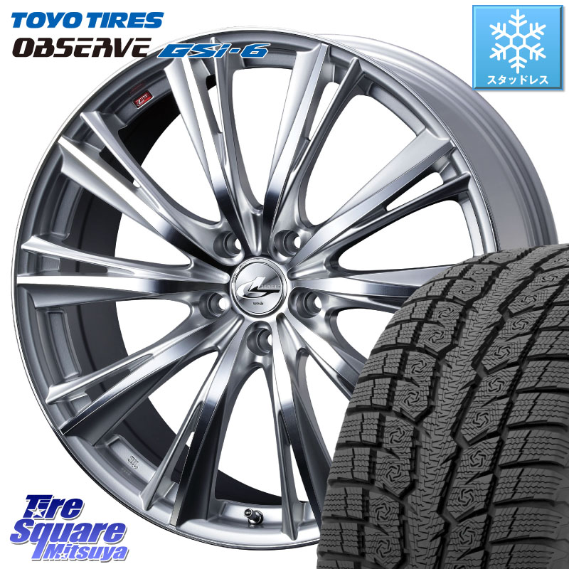 TOYO OBSERVE GSi-6 Gsi6 2024年製～ スタッドレス ミツヤ 235/65R18 WEDS 33904 レオニス WX HSMC ウェッズ Leonis ホイール 18インチ 18 X 8.0J +42 5穴 114.3