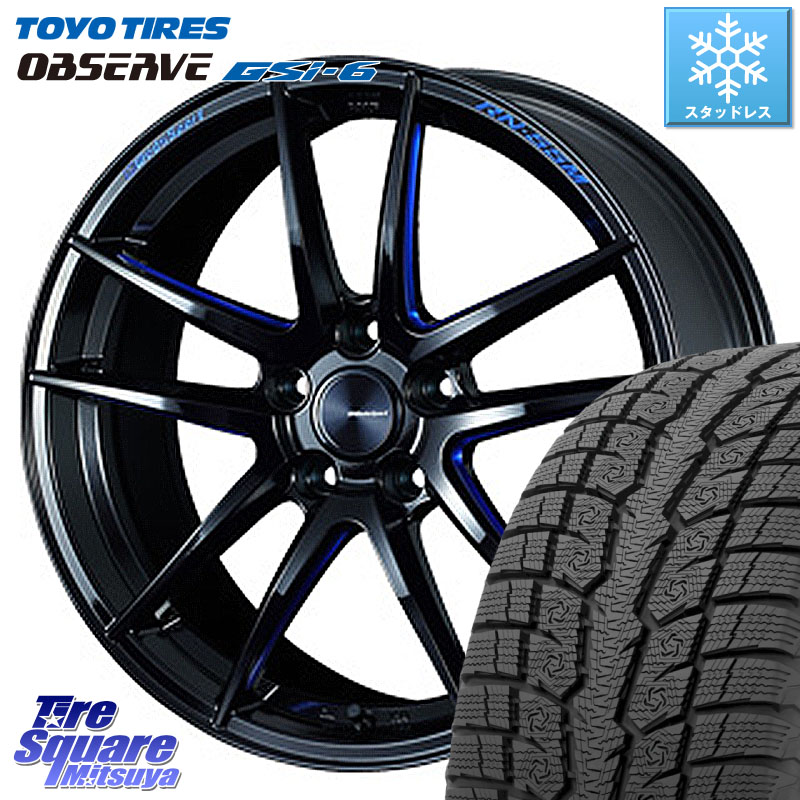 TOYO OBSERVE GSi-6 Gsi6 2024年製～ スタッドレス ミツヤ 235/65R18 WEDS 72951 RN-55M ウェッズ スポーツ ホイール 18インチ 18 X 8.0J +45 5穴 114.3