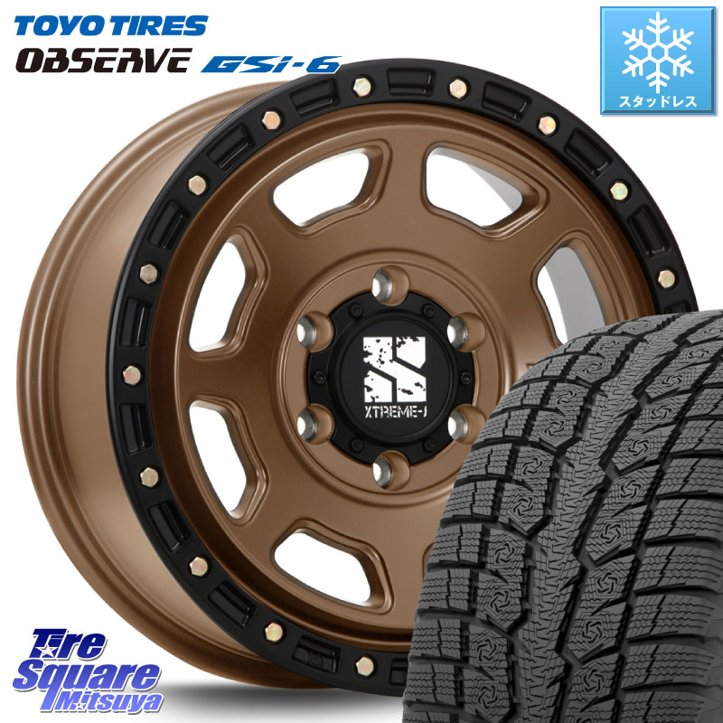TOYO OBSERVE GSi-6 Gsi6 2024年～2025年製 スタッドレス ミツヤ 265/65R17 MLJ XJ07 XTREME-J 6H MB エクストリームJ 17インチ 17 X 8.0J +20 6穴 139.7 GUN125ハイラックスHILUX 150系ランドクルーザープラド トライトンGSR