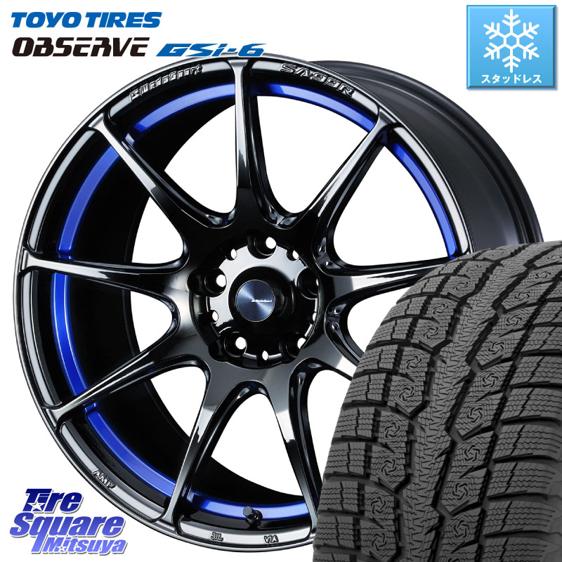 TOYO OBSERVE GSi-6 Gsi6 2024年製～ スタッドレス ミツヤ 235/65R18 WEDS ウェッズ スポーツ SA99R SA-99R 18インチ 18 X 8.5J +35 5穴 114.3