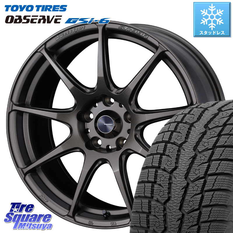 TOYO OBSERVE GSi-6 Gsi6 2024年~2025年製 スタッドレス ミツヤ 225/60R17WEDS WedsSport SA-99R SA99R ウェッズ スポーツ ホイール 17インチ 17X7.5J 45 5穴 114.3 30系アルファード/ヴェルファイア SL系フォレスター SK系フォレスター eビターラ ヴェルファイアハイ|タイヤスクエアミツヤ