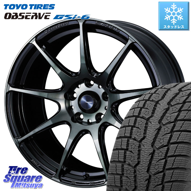 TOYO OBSERVE GSi-6 Gsi6 2024年製～ スタッドレス ミツヤ 235/65R18 WEDS ウェッズ スポーツ SA99R SA-99R WBC 18インチ 18 X 8.0J +42 5穴 114.3