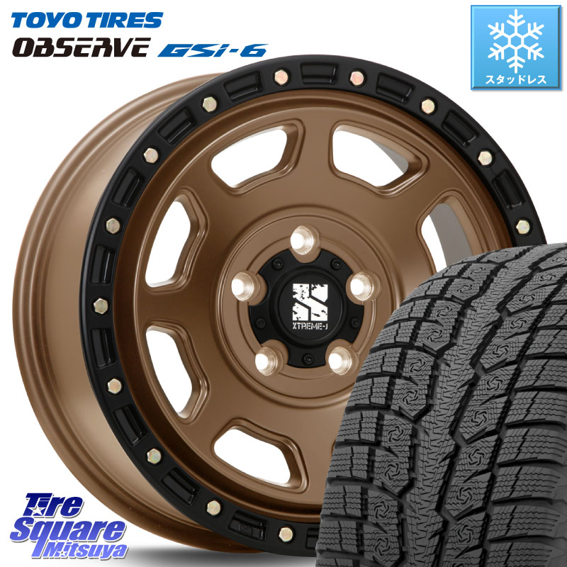 TOYO OBSERVE GSi-6 Gsi6 2024年～2025年製 スタッドレス ミツヤ 225/60R17 MLJ XJ07 XTREME-J 5H MB エクストリームJ 17インチ 17 X 8.0J +35 5穴 114.3 30系アルファード 30系ヴェルファイア