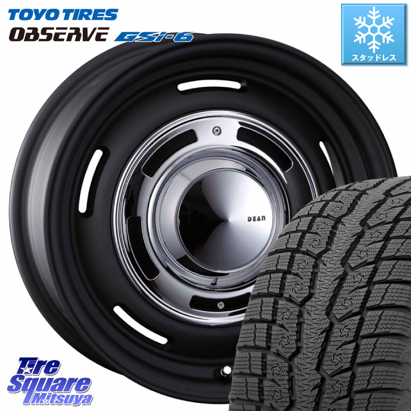 TOYO OBSERVE GSi-6 Gsi6 2024年～2025年製 スタッドレス ミツヤ 265/65R17 CRIMSON ディーン クロスカントリー ブラック 17インチ 17 X 8.0J +20 6穴 139.7 GUN125ハイラックスHILUX 150系ランドクルーザープラド トライトンGSR