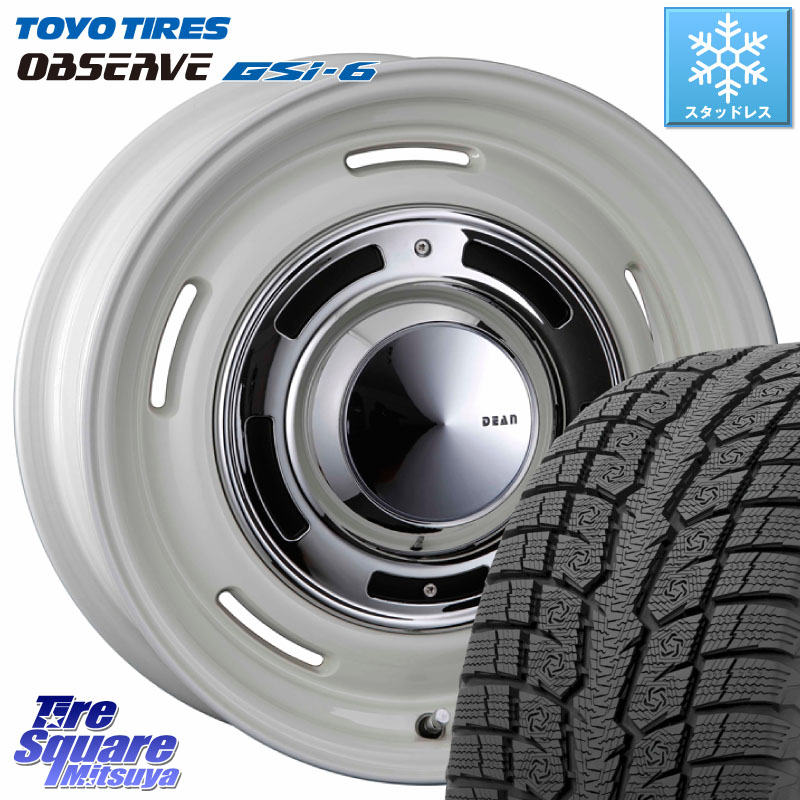 TOYO OBSERVE GSi-6 Gsi6 2024年～2025年製 スタッドレス ミツヤ 265/65R17 CRIMSON ディーン クロスカントリー ホワイト 17インチ 17 X 8.0J +20 6穴 139.7 GUN125ハイラックスHILUX 150系ランドクルーザープラド トライトンGSR