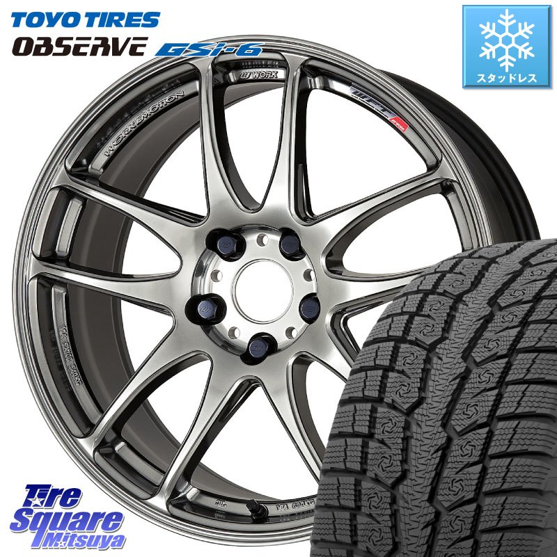TOYO OBSERVE GSi-6 Gsi6 2024年～2025年製 スタッドレス ミツヤ 225/60R17WORK ワーク EMOTION エモーション CR kiwami 極 17インチ 17X7.0J 47 5穴 100 レガシー レガシィ アウトバック｜タイヤスクエアミツヤ 225,180円