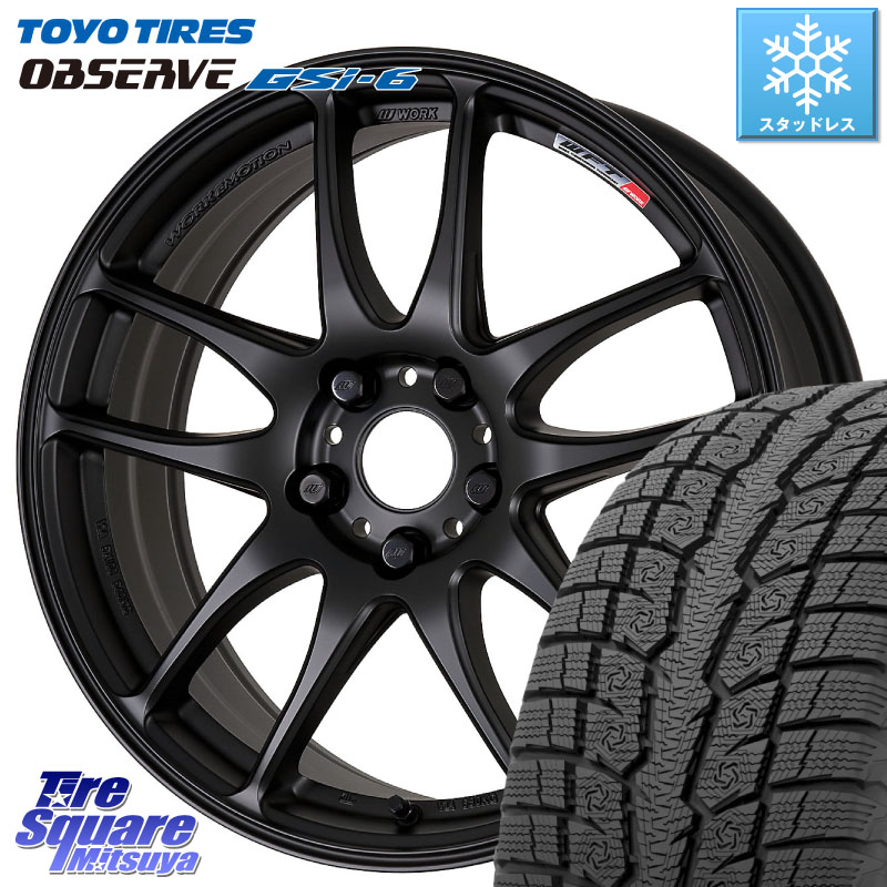 TOYO OBSERVE GSi-6 Gsi6 2024年～2025年製 スタッドレス ミツヤ 225/60R17 WORK ワーク EMOTION エモーション CR kiwami 極 17インチ 17 X 8.0J +35 5穴 114.3 30系アルファード 30系ヴェルファイア