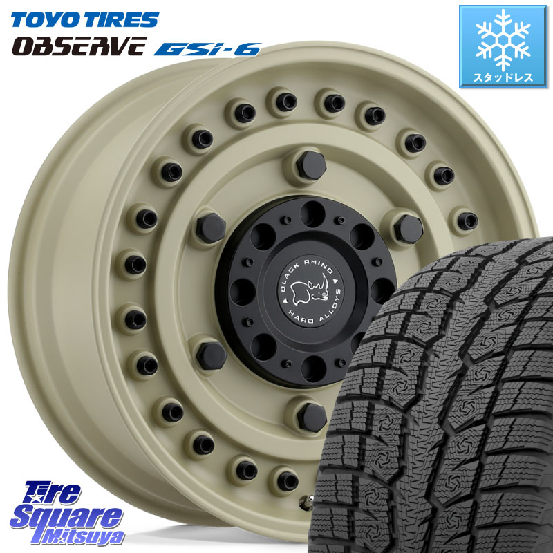 TOYO OBSERVE GSi-6 Gsi6 2024年～2025年製 スタッドレス ミツヤ 225/60R17 BLACK RHINO ARMORY DESERTSAND ブラックライノ アーモリー 17インチ ブラックライノ 17 X 8.0J +30 5穴 114.3