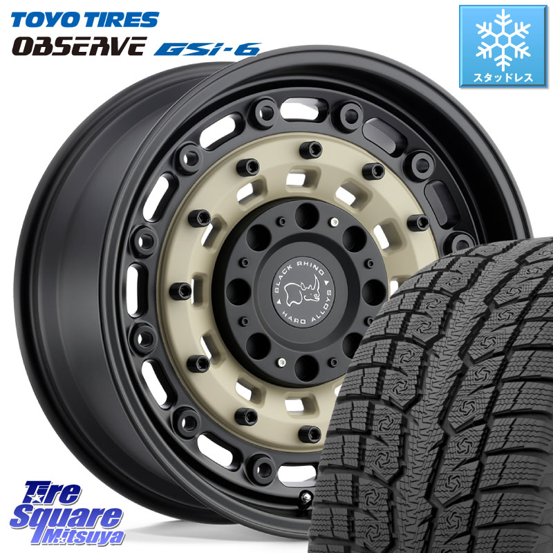 TOYO OBSERVE GSi-6 Gsi6 2024年製~ スタッドレス ミツヤ 235/65R18BLACK RHINO ARSENAL SANDBLACK ブラックライノ アーセナル 18インチ ブラックライノ 18X8.0J 30 5穴 114.3 RX レクサス|タイヤスクエアミツヤ