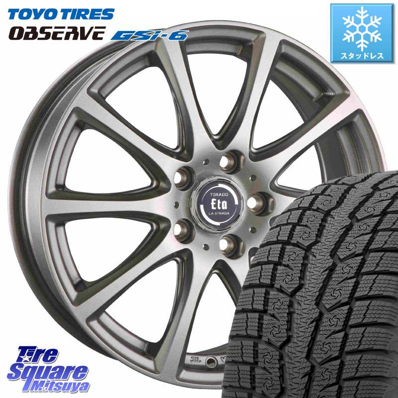 TOYO OBSERVE GSi-6 Gsi6 2024年製～ スタッドレス ミツヤ 235/65R18 阿部商会 イータ 平座仕様 ティラード(トヨタ・レクサス車専用) 18 X 7.5J +38 5穴 114.3