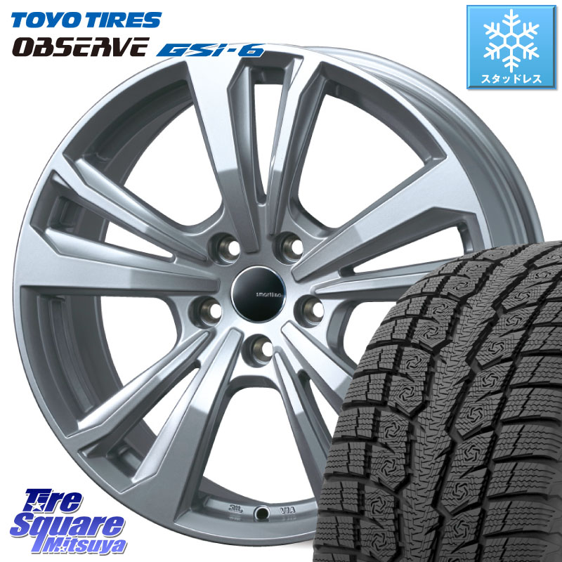 TOYO OBSERVE GSi-6 Gsi6 2024年~2025年製 スタッドレス ミツヤ 225/60R17TARGA smartline365 スマートライン 17X7.5J(AUDI A6 D2D) 38 5穴 112 アウディ A6 F2系|タイヤスクエアミツヤ