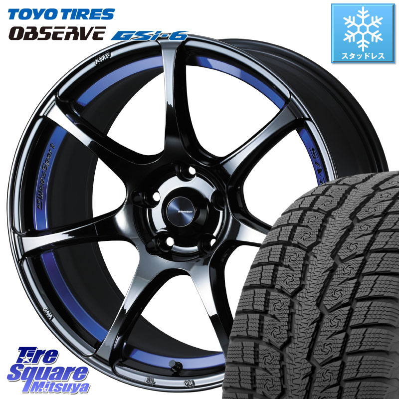 TOYO OBSERVE GSi-6 Gsi6 2024年製～ スタッドレス ミツヤ 235/65R18 WEDS 74047 ウェッズ スポーツ SA75R SA-75R BLC2 18インチ 18 X 8.5J +35 5穴 114.3 132,175円