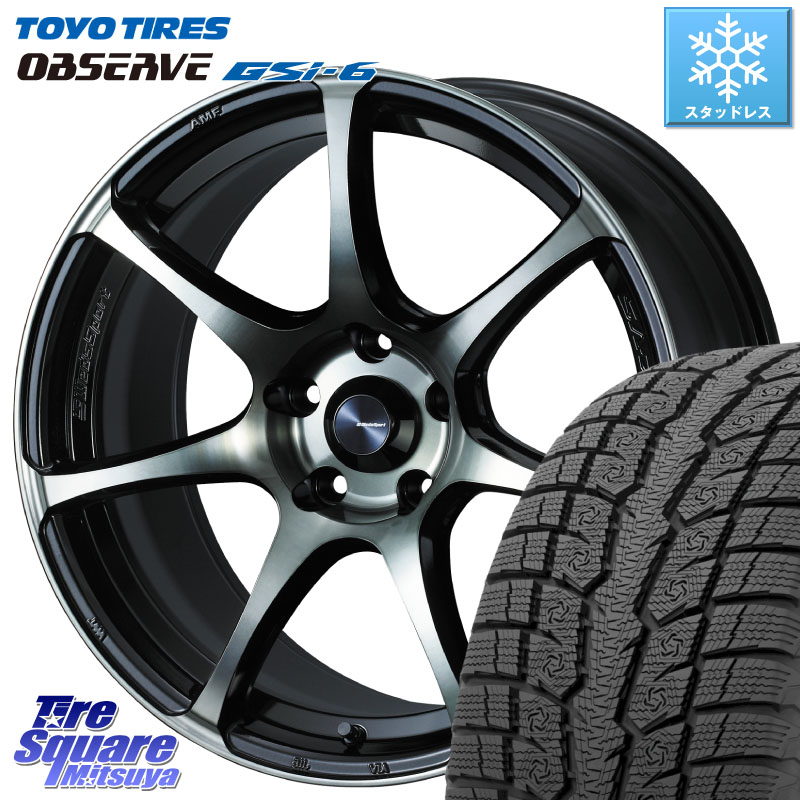 TOYO OBSERVE GSi-6 Gsi6 2024年製～ スタッドレス ミツヤ 235/65R18 WEDS 73987 ウェッズ スポーツ SA75R SA-75R 18インチ 18 X 8.0J +42 5穴 114.3