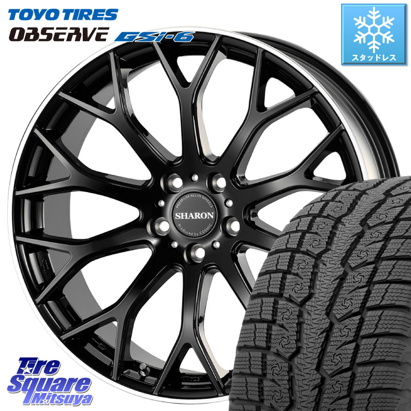 TOYO OBSERVE GSi-6 Gsi6 2024年製~ スタッドレス ミツヤ 235/65R18 コスミック ヴェネルディ SHARON シャロン 18 X 8.0J +42 5穴 114.3