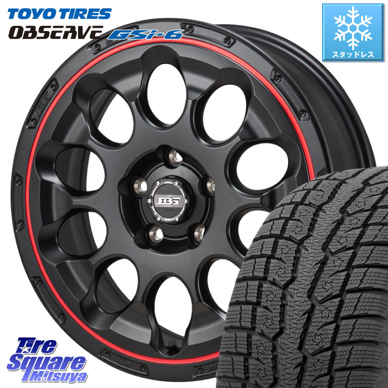 TOYO OBSERVE GSi-6 Gsi6 2024年~2025年製 スタッドレス ミツヤ 225/60R17Japan三陽 ボトムガルシア CHRONO クロノ BKRED 17X7.0J 38 5穴 114.3 30系アルファード/ヴェルファイア デリカD:5 デリカD:5(26+) SL系フォレスター エクストレイル X-TRAIL 日産 ヴェルファ|タイヤスクエアミツヤ