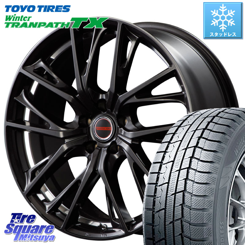 TOYO WINTERTRANPATH TX 2024~2025年製 ウィンター トランパス TX スタッドレス ミツヤ 235/65R18 MANARAY MID VERTEC ONE GLAIVE 18インチ 18 X 7.0J +48 5穴 114.3