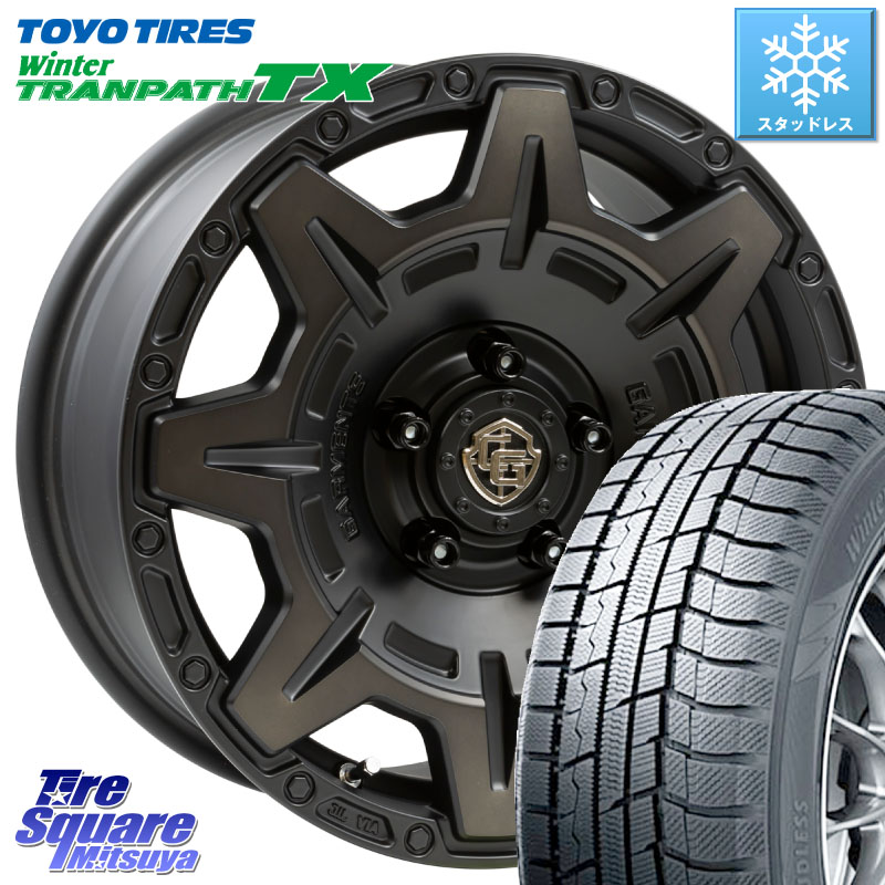TOYO WINTERTRANPATH TX 2024~2025年製 ウィンター トランパス TX スタッドレス ミツヤ 96Q XL 205/60R16 WEDS CROSS OVER GARMENTS StyleM 16インチ 16 X 7.0J +35 5穴 114.3
