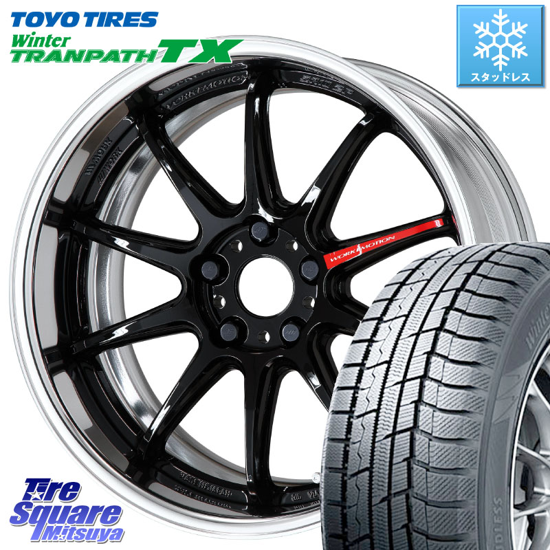 TOYO WINTERTRANPATH TX 2024~2025年製 ウィンター トランパス TX スタッドレス ミツヤ 225/50R18 WORK EMOTION ZR10 L Disk 18インチ 2ピース 18 X 8.0J +45 5穴 114.3 50系エスティマ 10系カローラクロス MAZDA6 10系アルファード