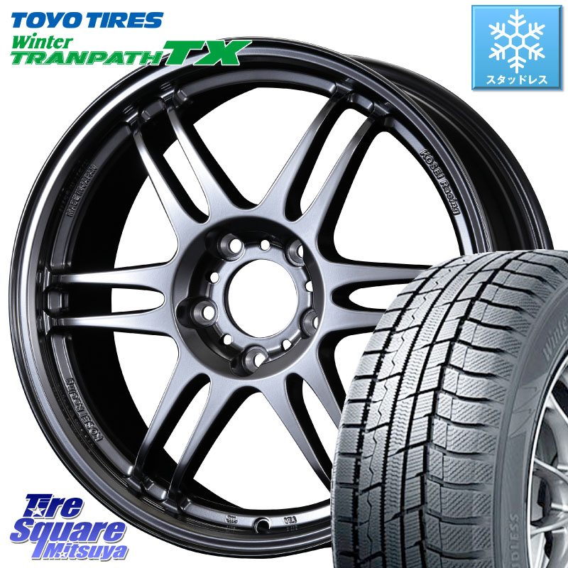 TOYO WINTERTRANPATH TX 2024~2025年製 ウィンター トランパス TX スタッドレス ミツヤ 205/55R17 KOSEI 軽量 K-1 Racing.REV K1 レーシング ドット レヴ 17 X 7.0J +48 5穴 114.3 90系ノア ヴォクシー P15キックス RP6～8ステップワゴン MAZDA3