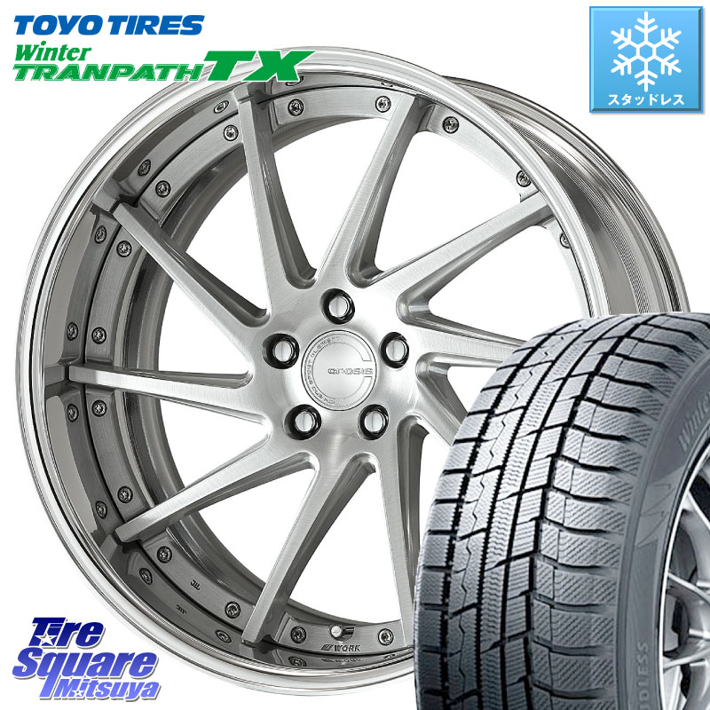 TOYO WINTERTRANPATH TX 2024~2025年製 ウィンター トランパス TX スタッドレス ミツヤ 225/55R19 WORK GNOSIS CVS O Disk 19インチ 2ピース 19 X 7.5J +40 5穴 114.3 80系ハリアー CX-5 CX-8 BT5レガシィアウトバック