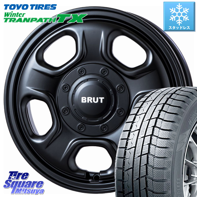 TOYO WINTERTRANPATH TX 2024~2025年製 ウィンター トランパス TX スタッドレス ミツヤ 165/65R14 BRUT ブルート BR-33 BR33 ホイール 14インチ 14 X 4.5J +45 4穴 100 デリカミニ4WD キャスト[アクティバ] ハスラー ピクシスジョイ[Cグレード] ハイゼット アゲトラCust
