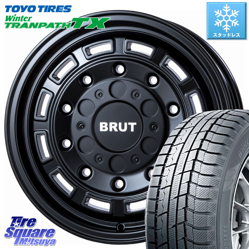 TOYO WINTERTRANPATH TX 2024~2025年製 ウィンター トランパス TX スタッドレス ミツヤ 215/60R17BRUT ブルート BR-70 BR70 ホイール 17インチ 17X7.5J 40 5穴 114.3 カローラクロス 20系アルファード ヴェルファイア UX レクサス｜タイヤスクエアミツヤ