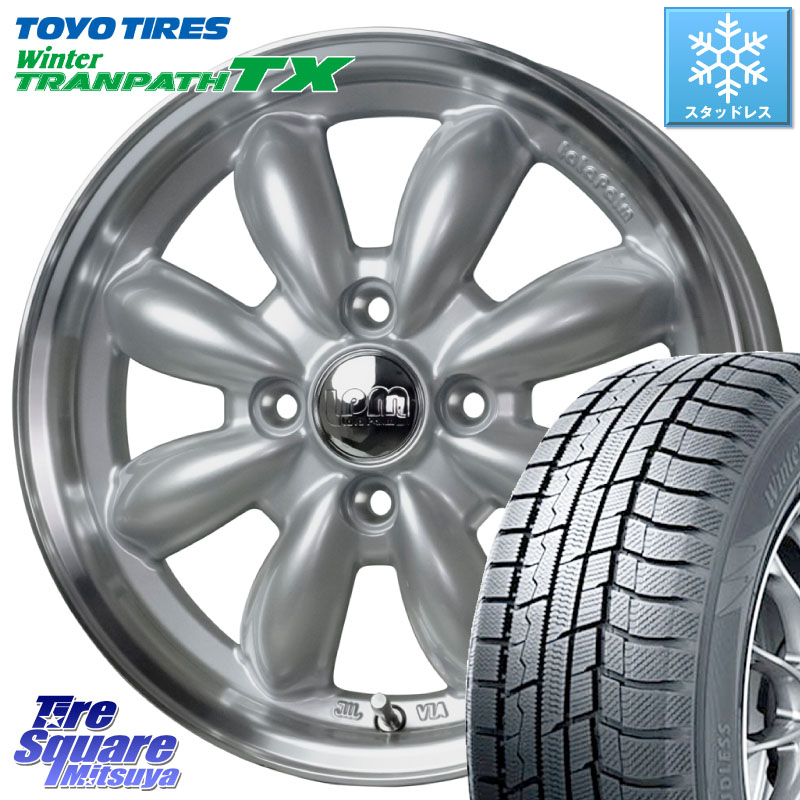 TOYO WINTERTRANPATH TX 2024~2025年製 ウィンター トランパス TX スタッドレス ミツヤ 165/55R15 HotStuff LaLa Palm CUP2 ララパーム ホイール 15インチ 15 X 5.5J +45 4穴 100