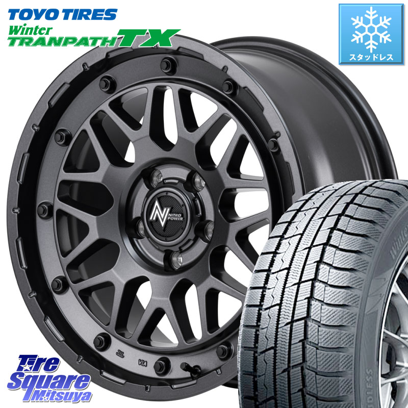 TOYO WINTERTRANPATH TX 2024~2025年製 ウィンター トランパス TX スタッドレス ミツヤ 235/60R18MANARAY NITRO POWER ナイトロパワー M29 STINGER スティンガー ホイール 18インチ 18X7.0J 40 5穴 114.3 50系RAV4 CX-60 RAV4 50系 デリカD:5 D5 カスタムサイズ RX レ|タイヤスクエアミツヤ