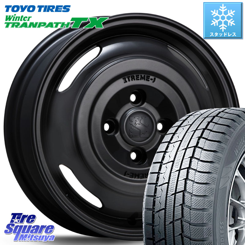 TOYO WINTERTRANPATH TX 2024~2025年製 ウィンター トランパス TX スタッドレス ミツヤ 165/65R14MLJ JOURNEY ジャーニー XTREME-J エクストリームJ ホイール 14インチ 14X4.5J 43 4穴 100 キャスト[アクティバ] ピクシスジョイ[Cグレード] ハイゼットアゲトラCustom｜タイヤスクエアミツヤ
