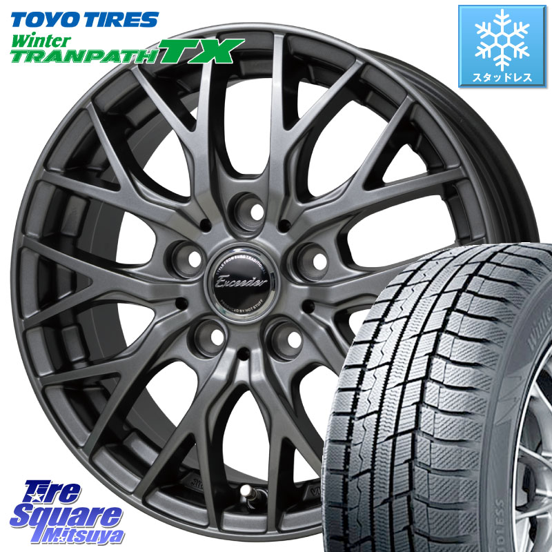 TOYO WINTERTRANPATH TX 2024~2025年製 ウィンター トランパス TX スタッドレス ミツヤ 235/60R18 HotStuff Exceeder E05-2 ホイール 18インチ エクシーダ 18 X 8.0J(M14B) +42 5穴 114.3 クラウンスポーツ・エステート ハイブリッドZ スバル ソルテラ